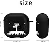 Funda para AirPods 4 2024 con diseño de árboles de disco golf, silicona suave, protectora con llavero, compatible con carga inalámbrica y por cable, luz LED visible, a prueba de rayones y anti-amarillamiento 3