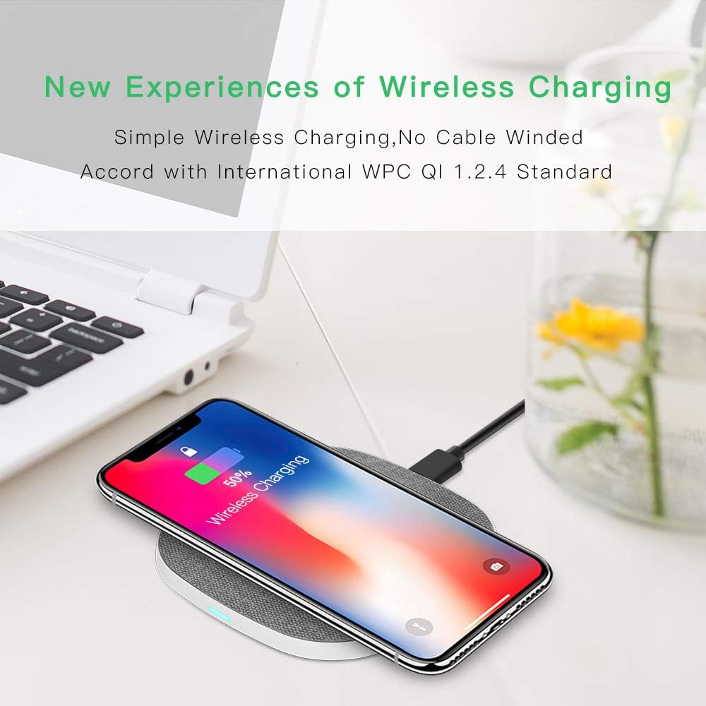 Smartphone wirelessly charging on the Evershop pad