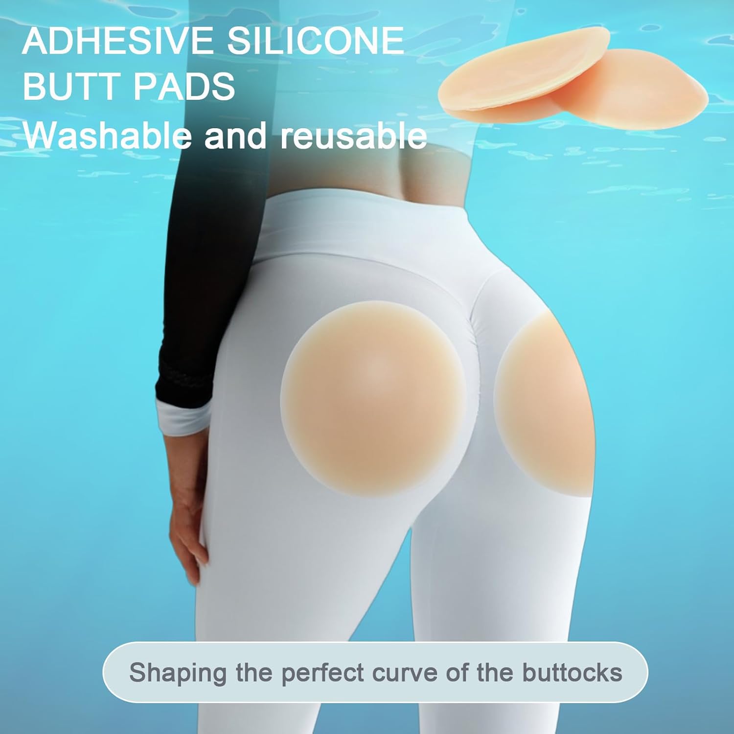 Silicone Butt Lift Pads Reusable Adhesive Buttocks Non Shedding Buttock Silicone Hip Enhancer Pads for Women - Image 3