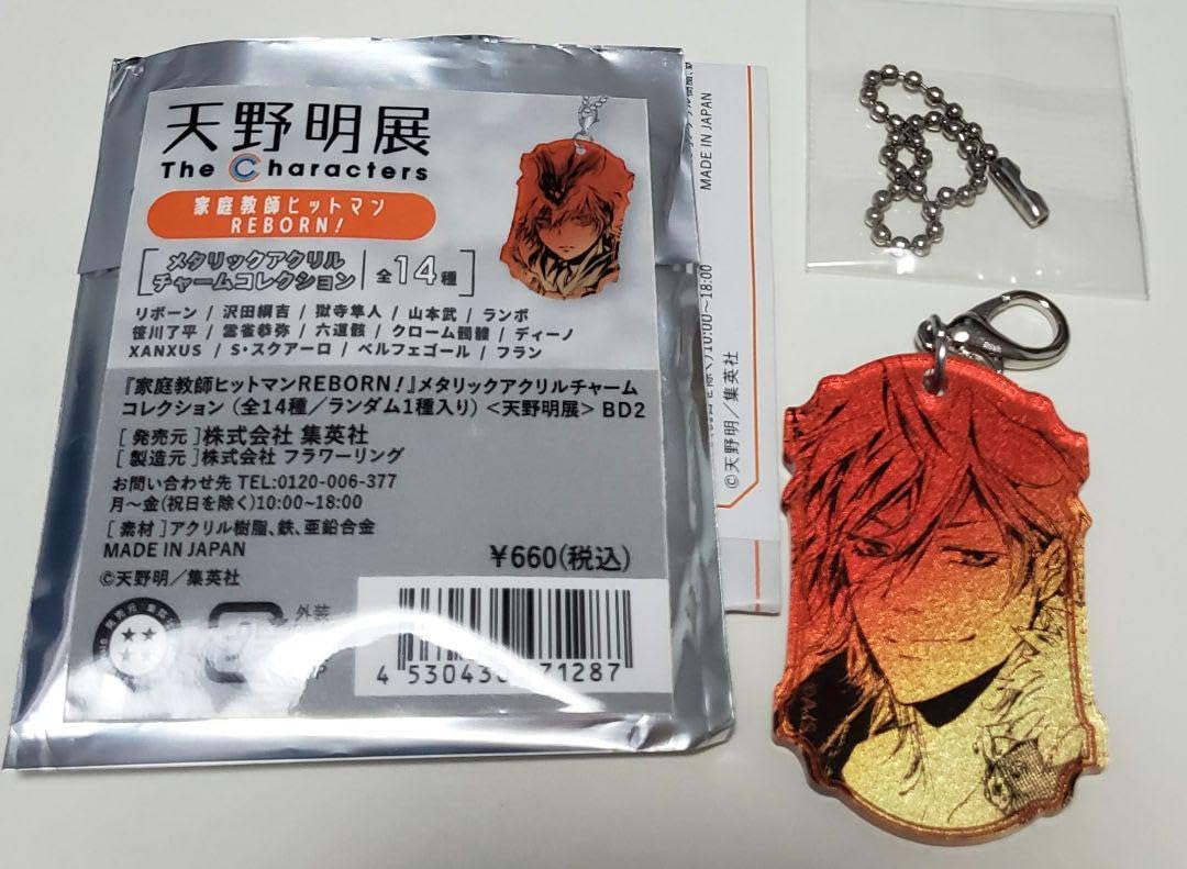 天野明展 REBORN リボーン メタリックアクリルチャーム ディーノ 10個 天野明展 REBORN リボーン メタリックアクリルチャーム ディーノ