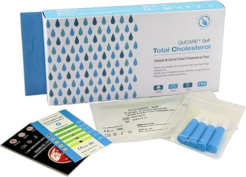 Miniatura 2 de Completa prueba de colesterol total solamente, 2 pruebas, rápida, simple y fácil de usar, resultados claros y fáciles de leer, detecta los niveles