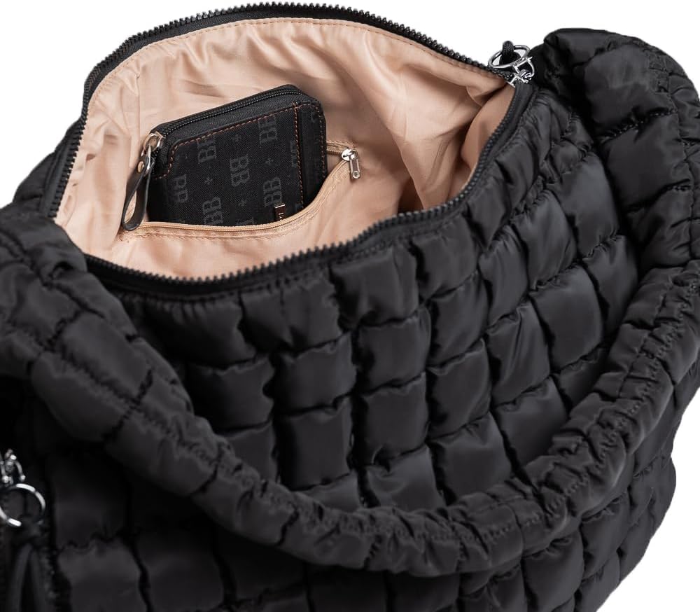 Essentiem - Puffer tote bag for women, puffer bag, quilted purses, quilted puffer tote bag, quilted crossbody bags for women