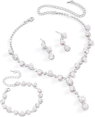 Black Jewelry for Women Red Necklace and Earrings Bracelet Wedding Jewelry Sets for Brides Prom Accessories