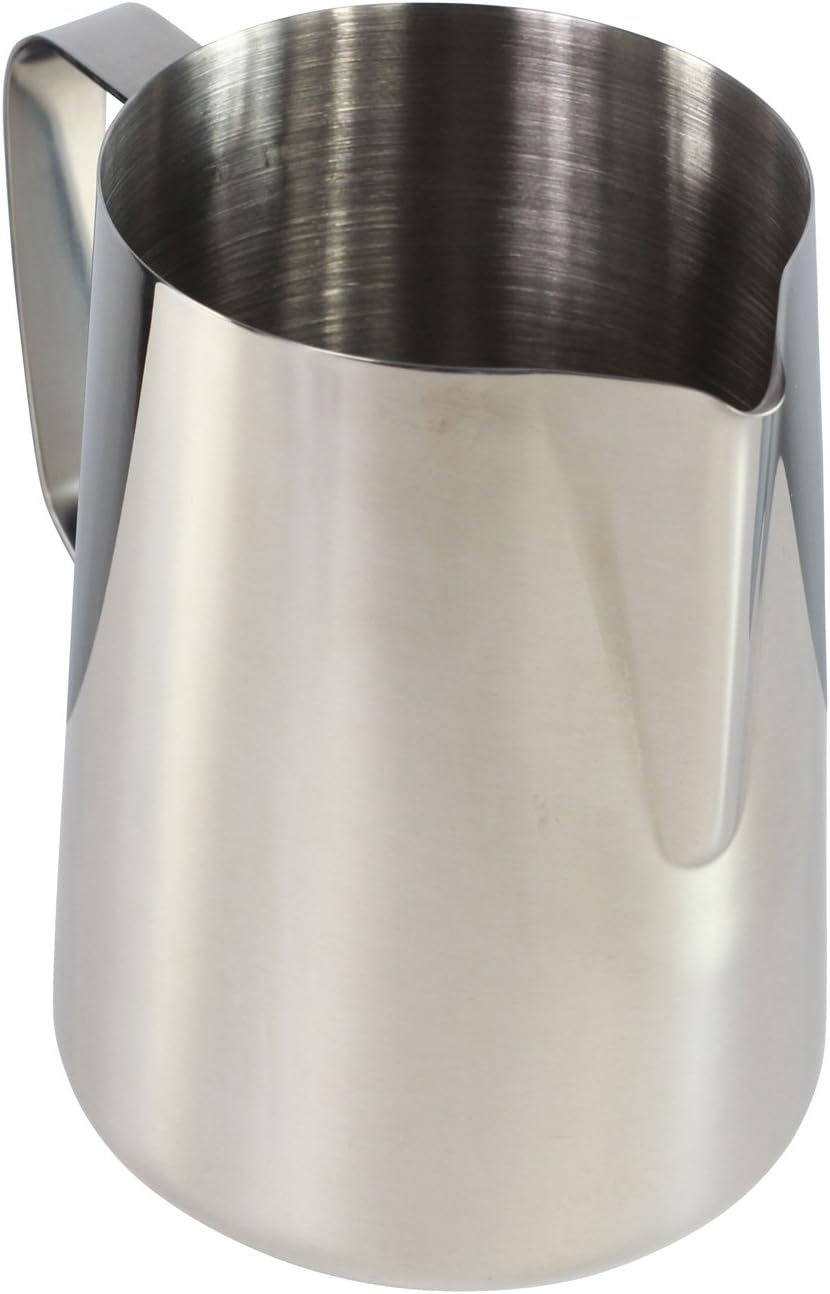 GOLDBEARUK Milk Jug Stainless Steel Coffee Latte Milk Frothing Pitcher Exta Large Size - 2L Milk Foaming Jug