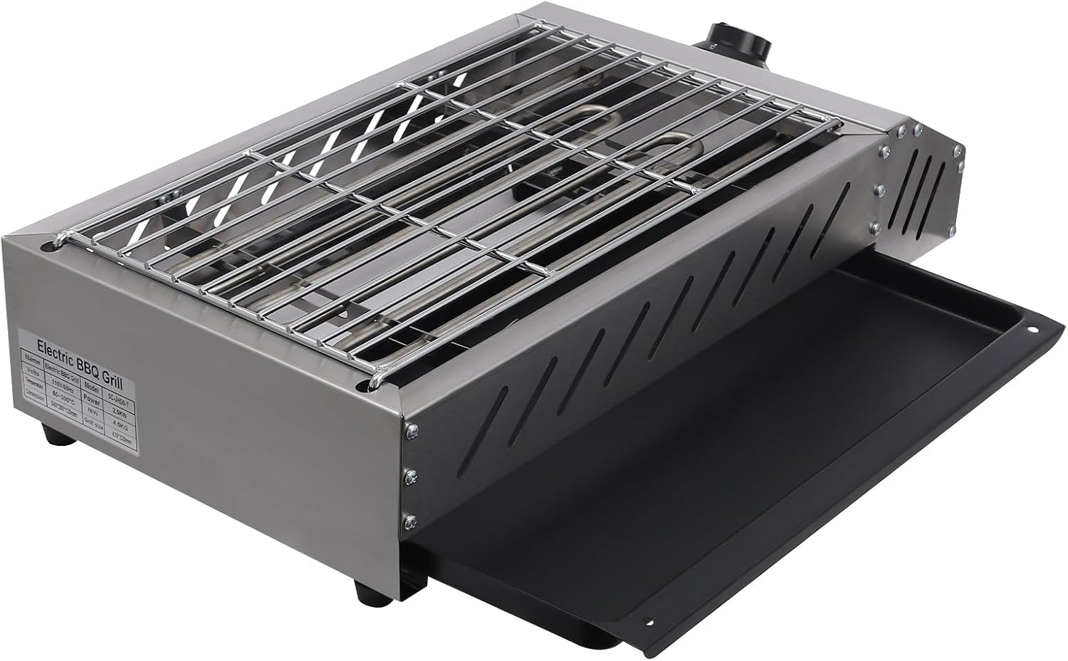 BBQ Grill Durable and Sturdy Electric Barbecue Grill with Indicator Light Electric Griller for Barbecues Parties Decks