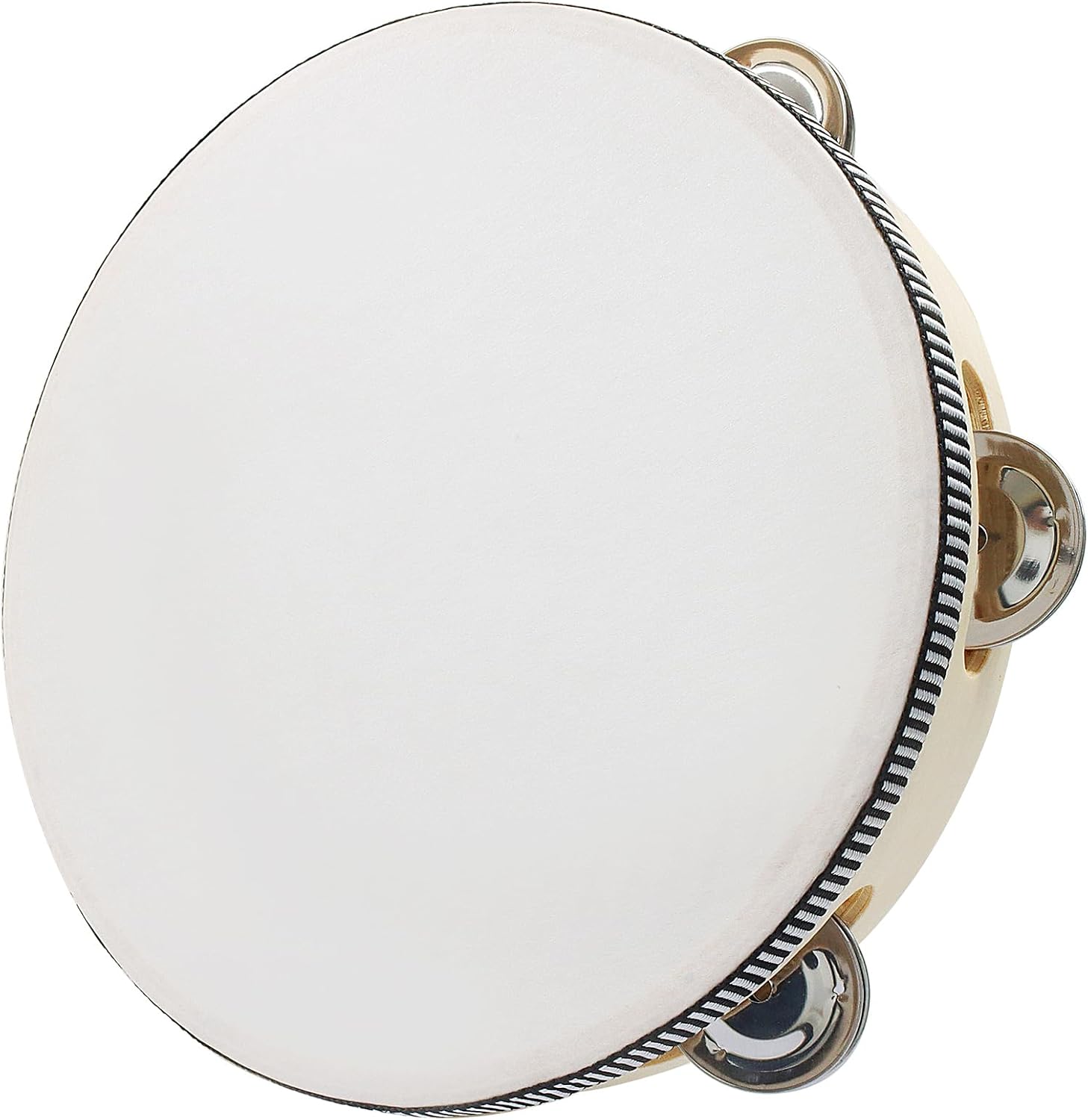 Jiozermi 8 Inch Wood Tambourines