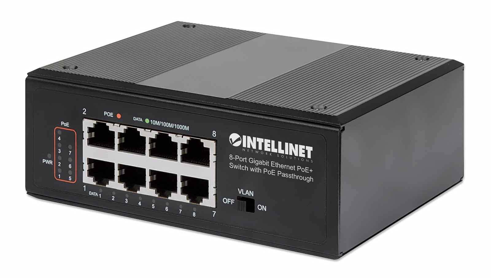 INTELLINET8-Port PoE+ Gigabit