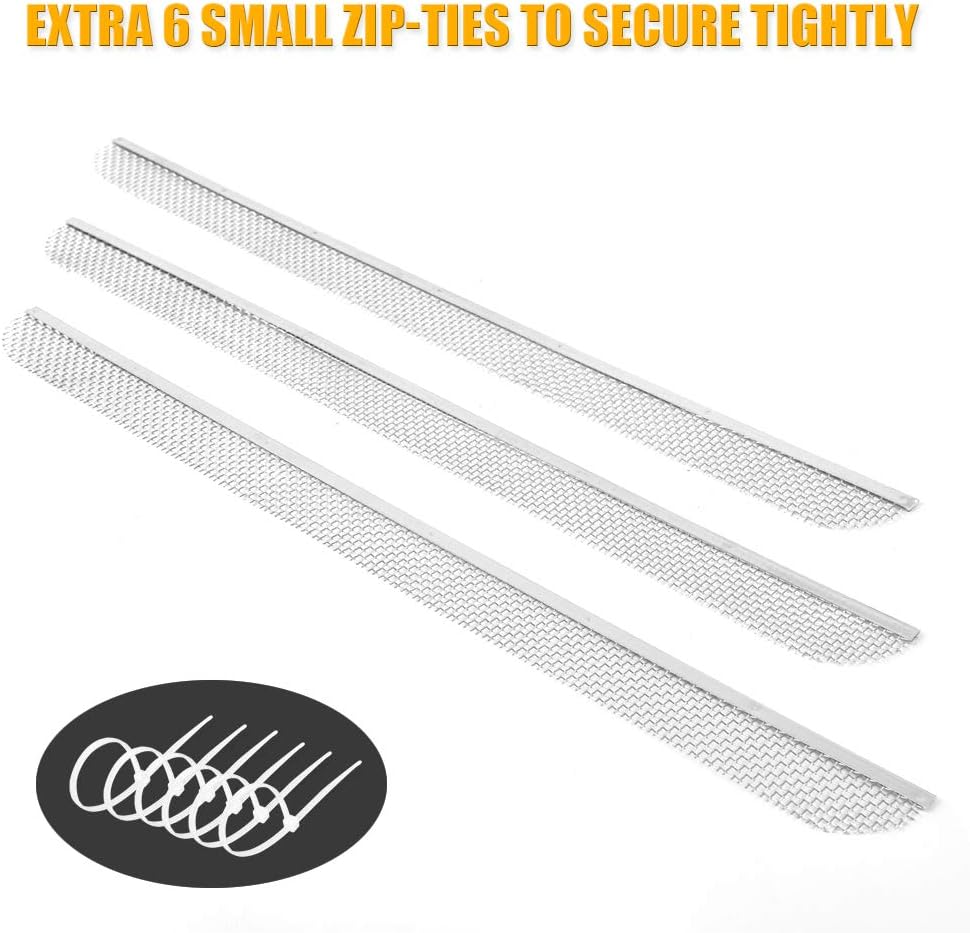 SnowyFox 3Pcs Flying Insect Screen RV Refrigerator Vent Cover, Keeping Bugs Out, 20 x 1-1/2 inches Stainless Steel Mesh