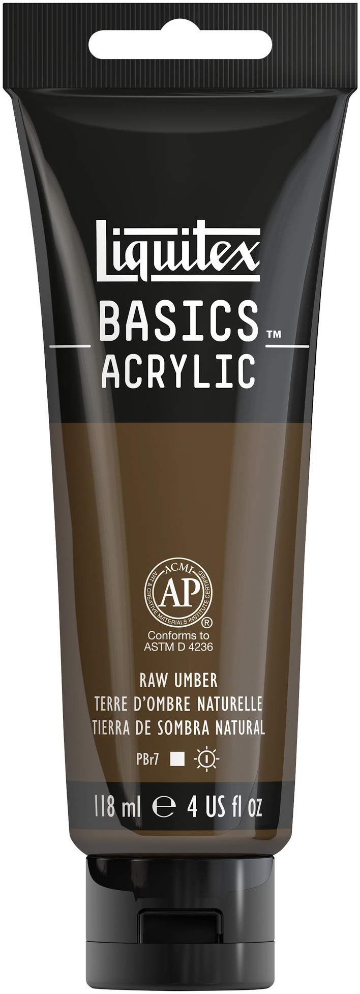 Liquitex Basics Acrylic Paint 4oz-Raw Umber