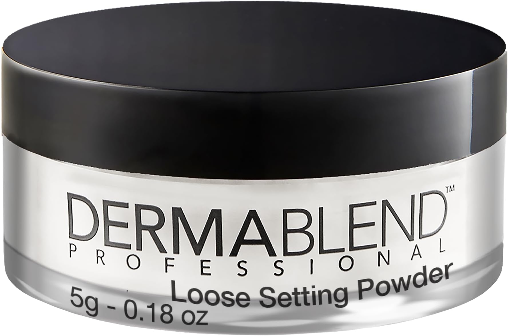 DERMABLEND Loose Setting Powder, Translucent Face Powder Makeup & Finishing Powder, Mattifying Finish and Shine Control, Travel Size .18oz., 5g - 0.18 Ounce