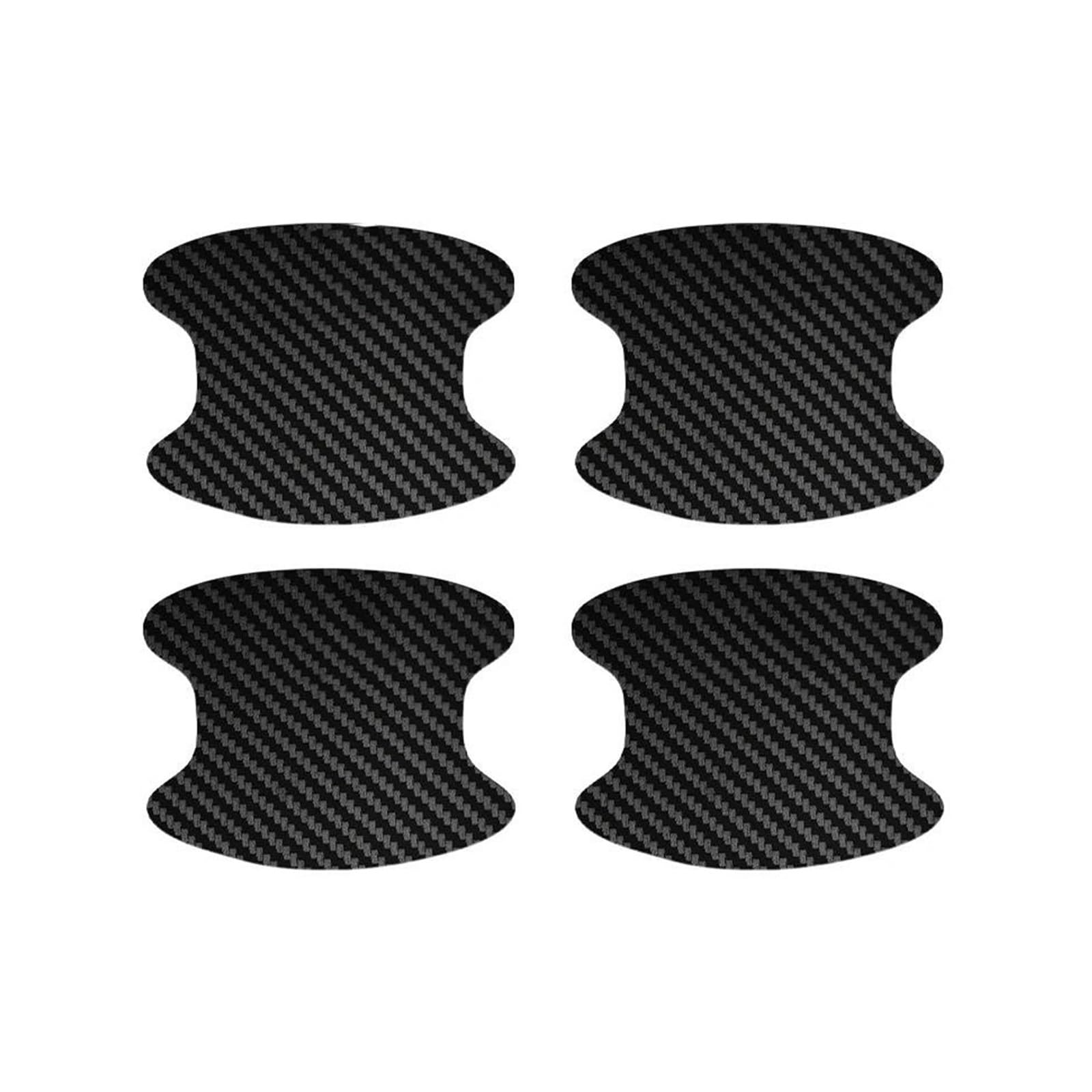 NVNZMFPPW for Peugeot 206 307 308 3008 207 208 407 508 2008 5008 107 106 Car Door Handle Bowl Scratch Protector Carbon Fiber Stickers(Carbon Fiber)