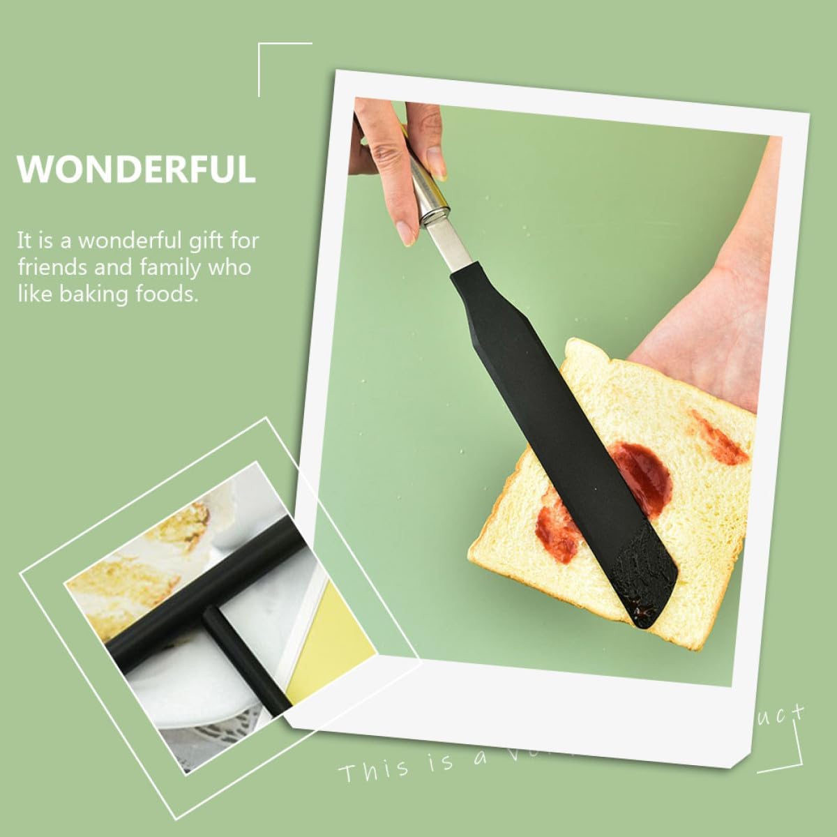2 Sets Stainless Steel Crepe Spatulas and Pancake Spreaders Kitchen Utensil Set for Household Cooking and Baking