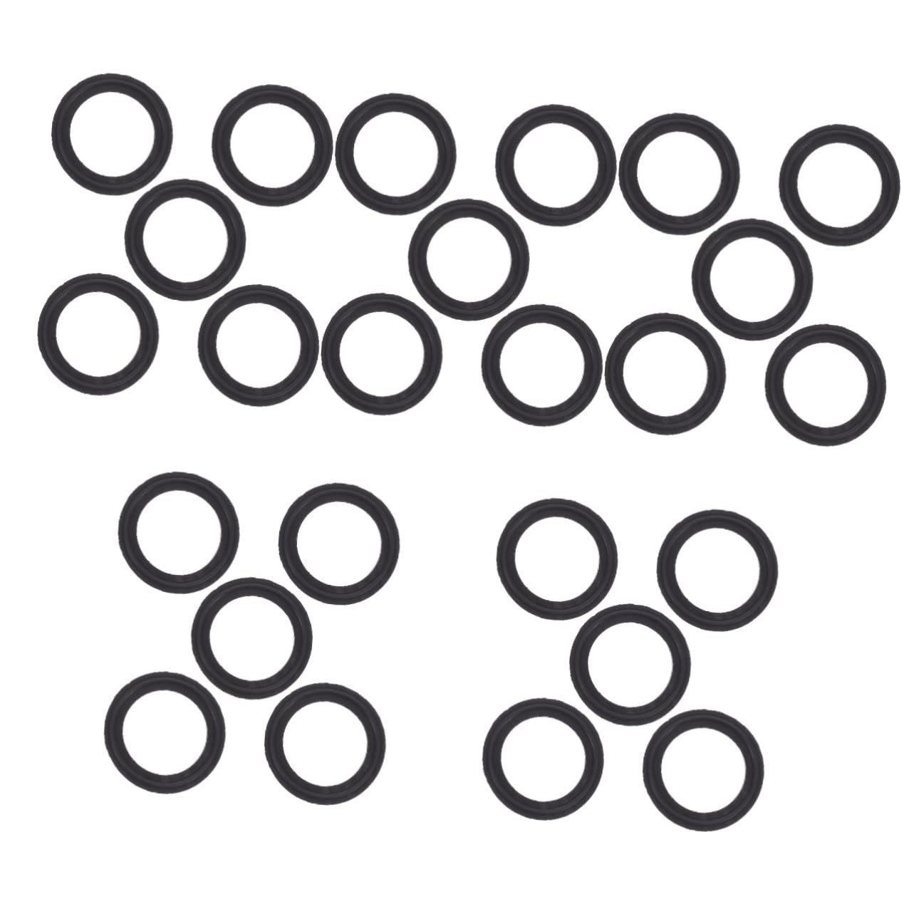 Anneome 25pezzi Guarnizioni Clamp Inossidabile Per Fittings Sanitari Guarnizioni Resistente Caldo e Freddo Per Applicazioni e Industriali