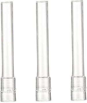 3PCS Glass Stem for Steam/Smoke, 0.5x4" Straight Glass Tube, Transparent Tubes, Washable Reusable Pipe for Laboratory, Experiment, Teaching Tubes Tube Pipe