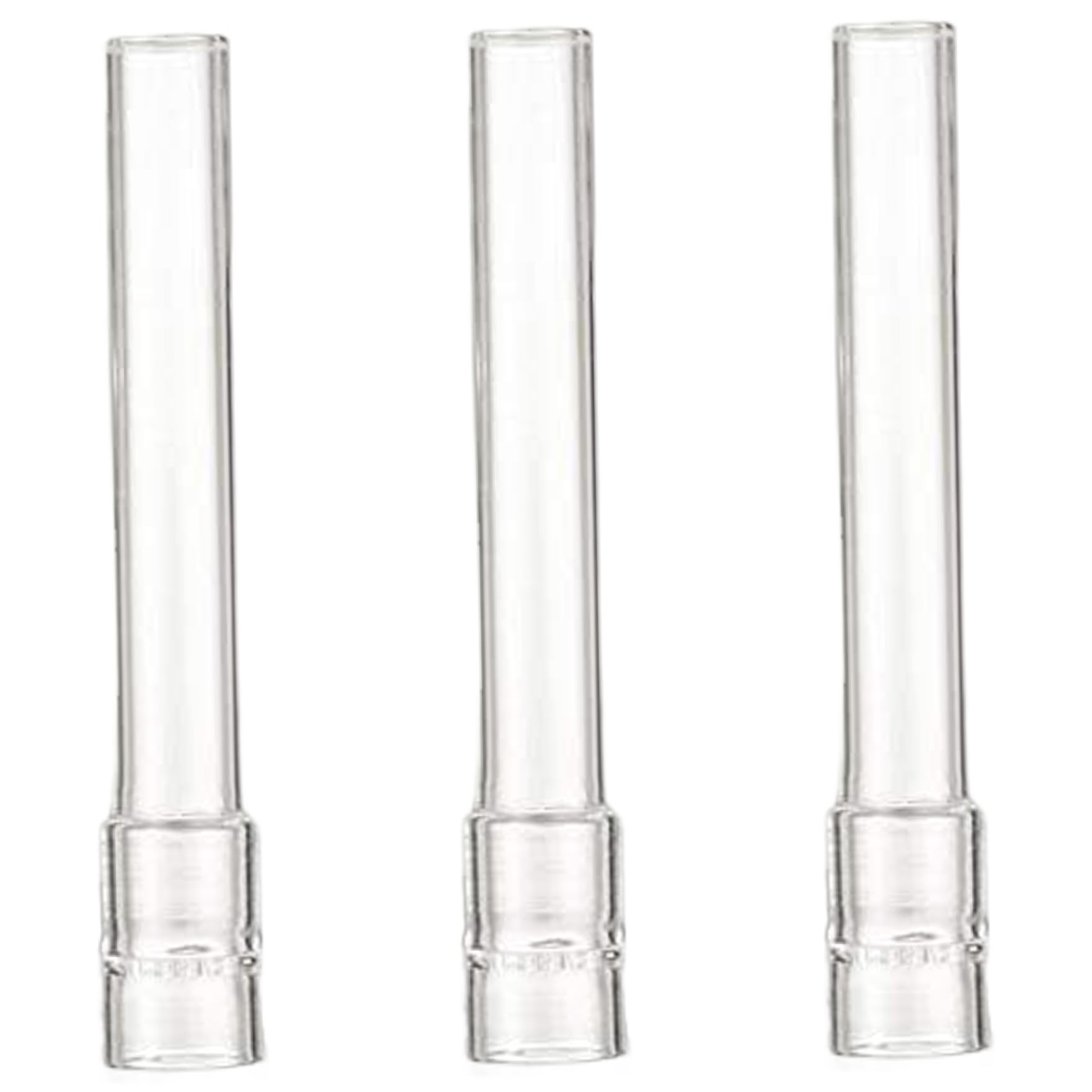 3PCS Glass Stem for Steam/Smoke, 0.5x4" Straight Glass Tube, Transparent Tubes, Washable Reusable Pipe for Laboratory, Experiment, Teaching Tubes Tube Pipe