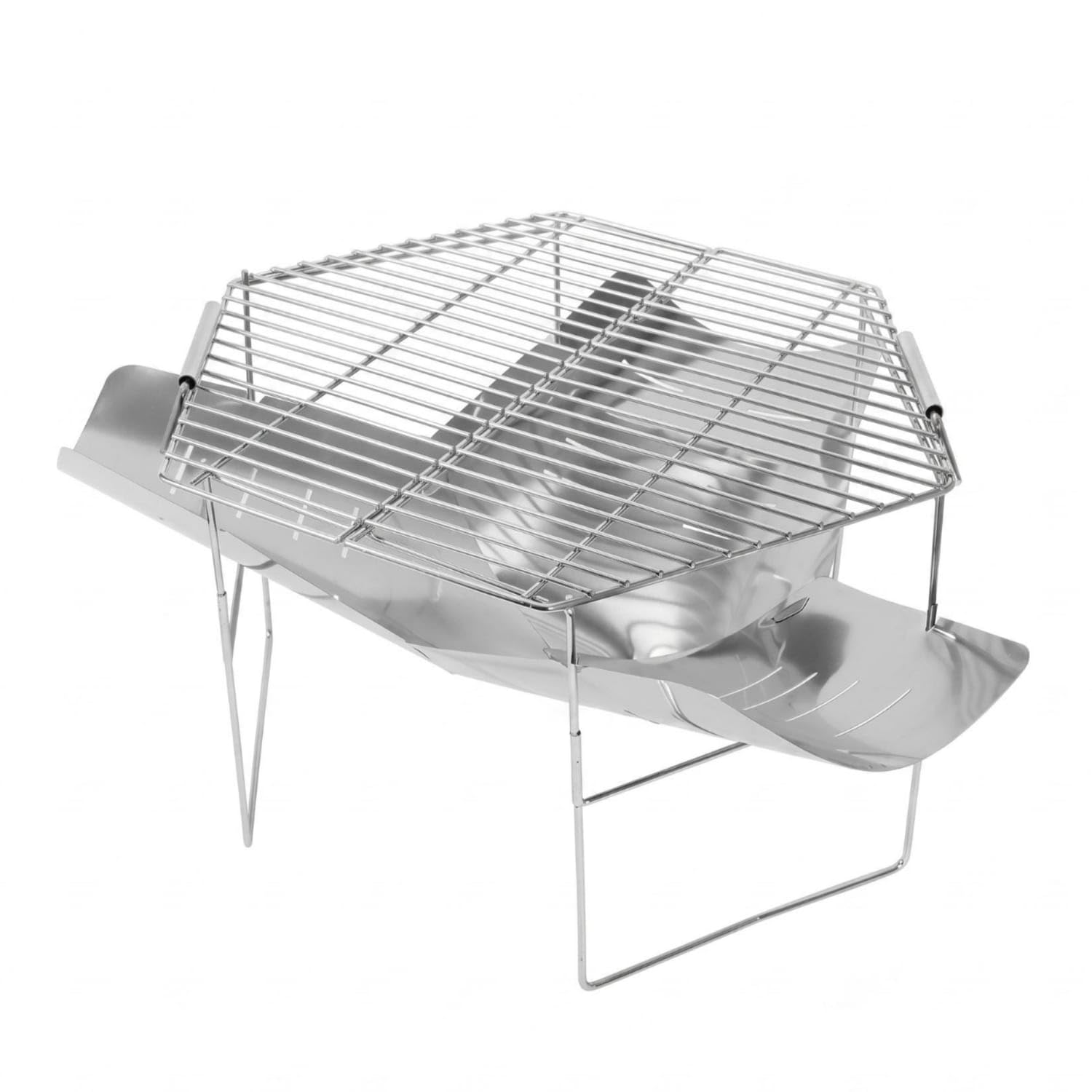 Foldable Portable Folding Fire Bowl Multifunctional Detachable Stand Quick Setup Campfire Grill Lightweight for Campers, BBQ Lovers, Picnic, Barbecue, Deluxe-image-6