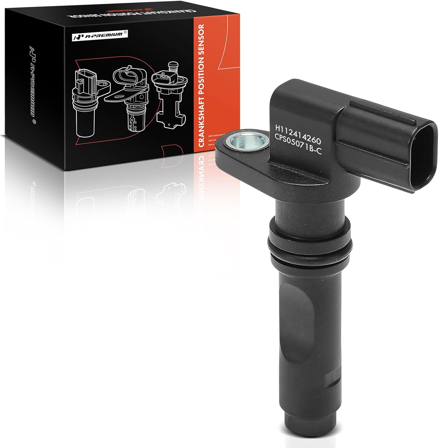 A-Premium Engine Crankshaft Position Sensor Compatible with Toyota Highlander 2017-2018, Land Cruiser, Sequoia, Sienna & Lexus GS460, GX460, LX570, LS460, RX450h, Replace# 9091905071