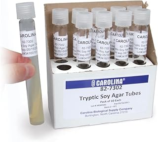Tryptic Soy Agar, Slant, Prepared Media Tubes, Pack of 10