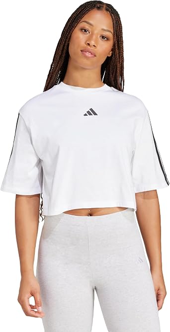 adidas Essentials 3-Stripes Cotton Loose Kadın Tişört
