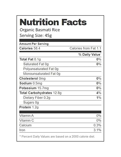 Miniatura 4 de Arroz Basmati orgánico Aiva 4 lb