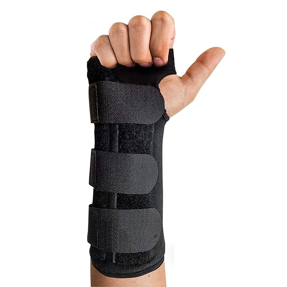Muñequera Férula de soporte transpirable Paquete de 2 Sueño nocturno Correa de compresión para la muñeca Brazalete de mano ajustable para el túnel carpiano Artritis Tendinitis Esguinces Se adapta a la