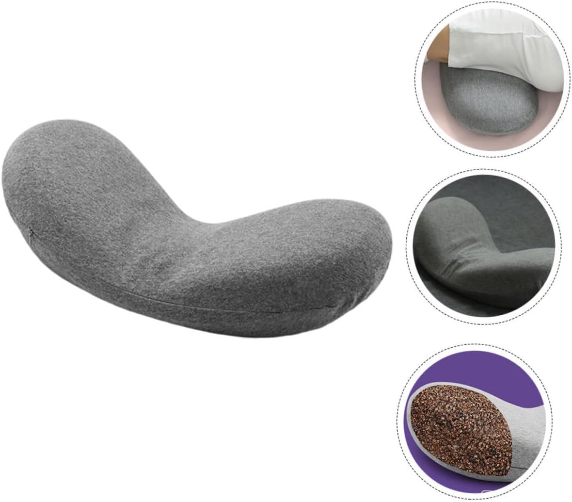 Alipis Sleeping Lumbar Support Pillow Practical Lumbar Cushion Pillow for Bed Flat Waist