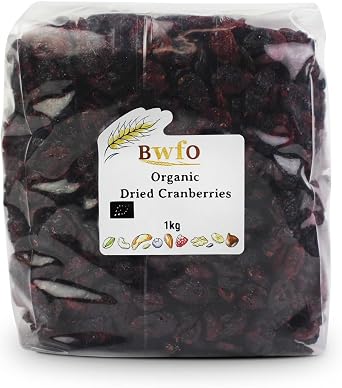 Organic Dried Cranberries 1kg