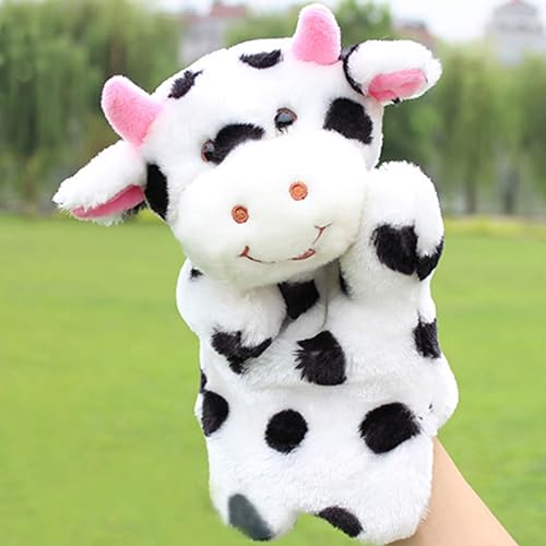 Miniatura 2 de Títeres de mano de peluche de animales de granja de vacas para imaginativo juego de simulación narración de cuentos regalos para niños
