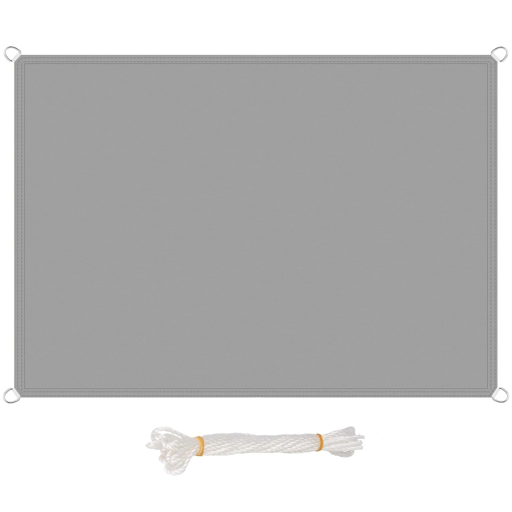 Voiles ombrages rectangulaire imperméable 0.5x7.5m toile gris clair