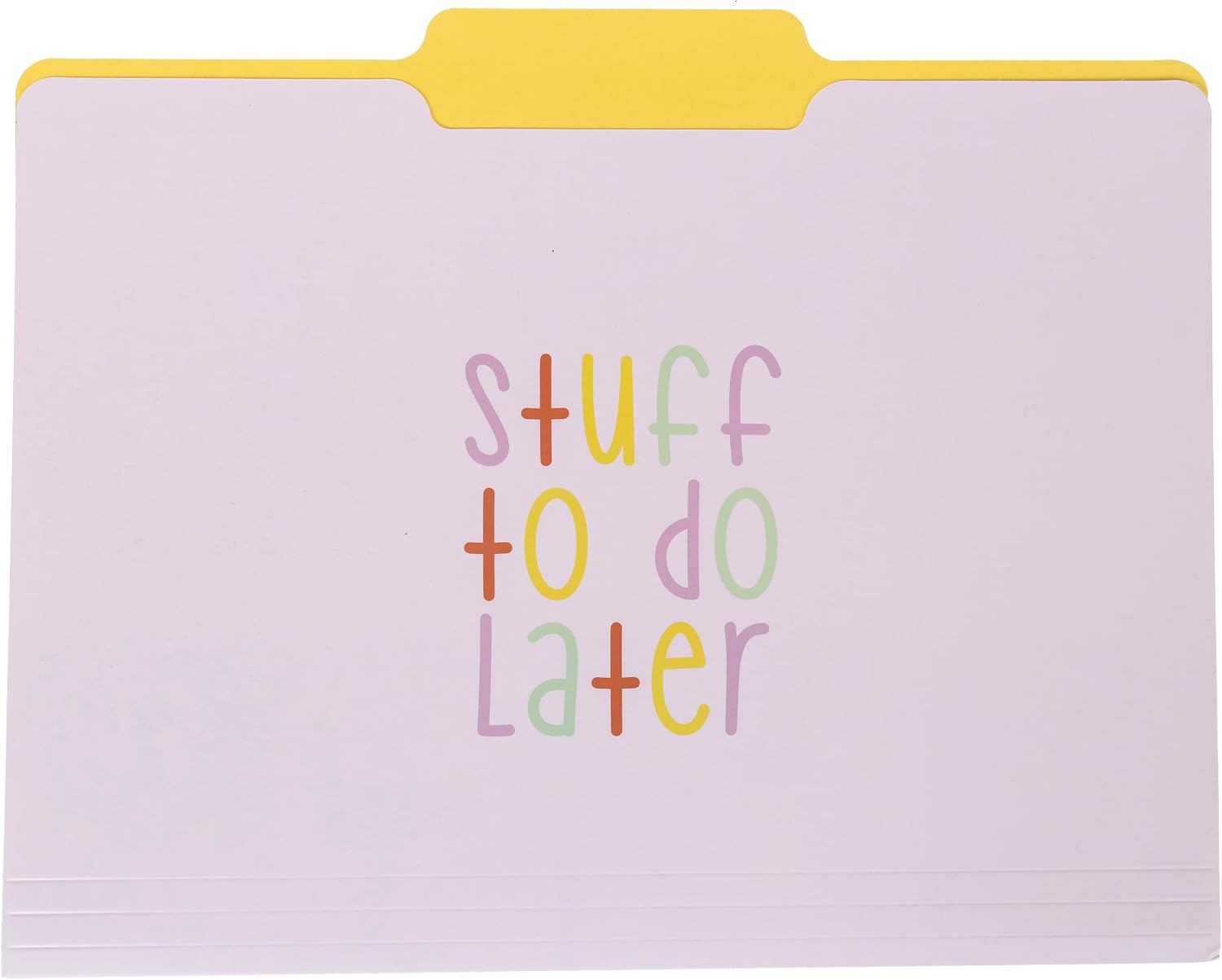 Graphique Designer “Trying My Best” File Folders | Set of 9 (3 Designs) | Letter Size Organizers | Decorative Office Supplies | Durable Coated Cardstock | 1/3-Cut Tabs image 4