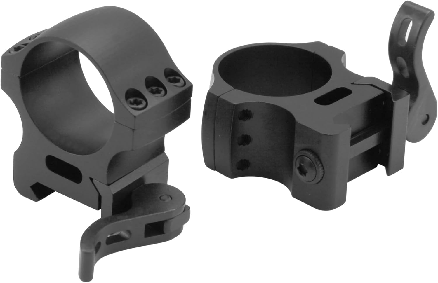 CCOP USA 30mm Picatinny-Style Heavy Duty Quick Detach Low Profile Scope Rings Matte (6 Screws)