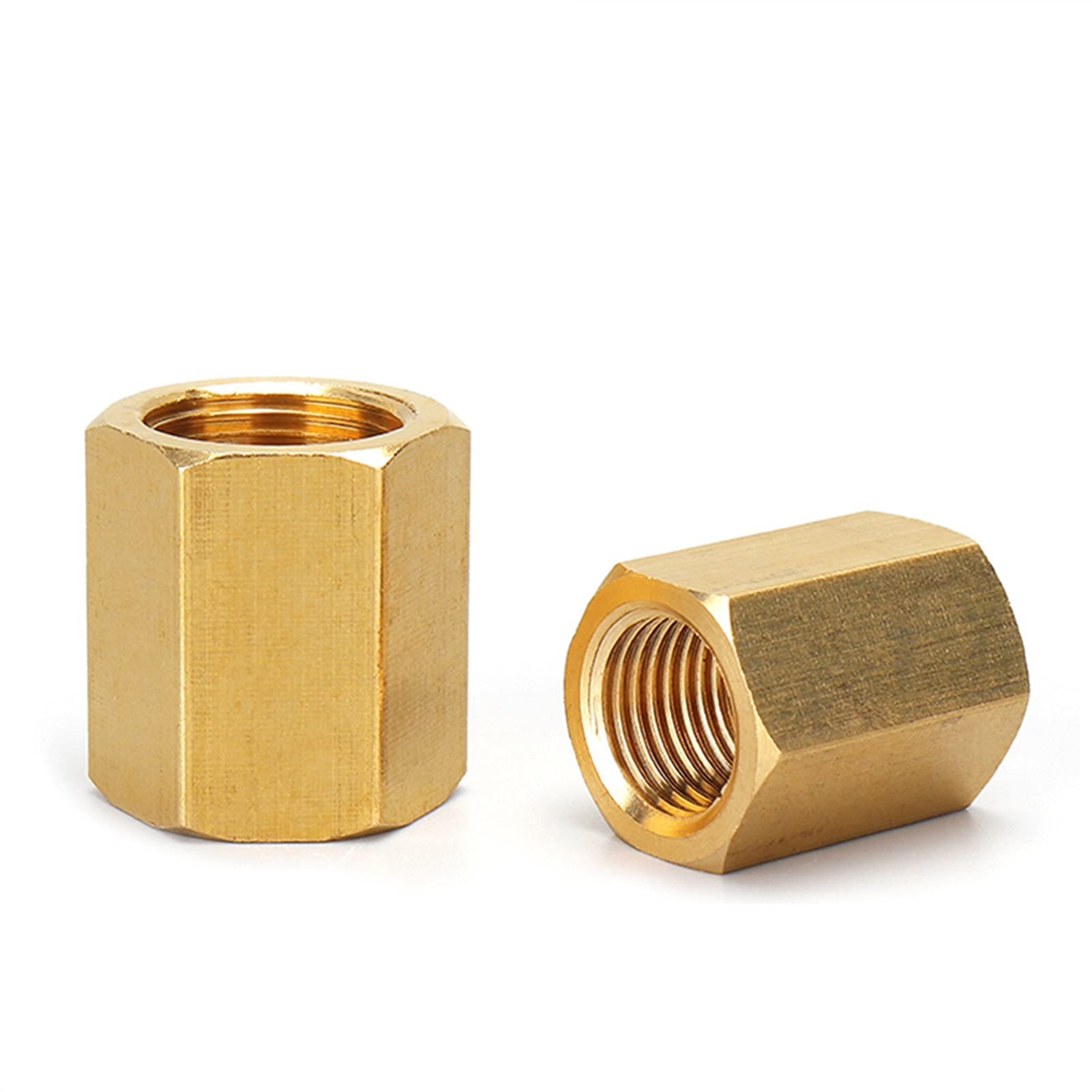 ACCESORIOS DE TUBERIA Acoplamiento de tubos de latón de acoplamiento hexagonal de manguera de cobre, 4pcs hilo femenino BSP Connetor rápido para gas de combustible de agua ( Color : 06 )