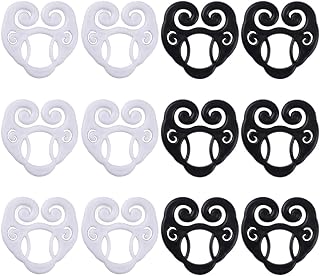 12Pcs Shirt Cinch Clip 2 Colors Plastic T-Shirt Cinch Clip for Women Clothing Dress Waist Cincher for Slimming Fashion Accessories Concealed Clothespins for Changing Style