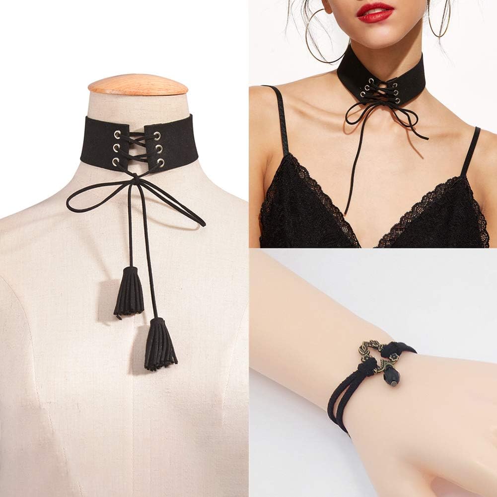 Tenn Well 2.6mm Suede Cord, 100 Yards Flat Faux Leather Cord String for Necklaces, Bracelets, Jewelry Making, Beading, DIY Crafts Halloween Decor (Black) - Image 2