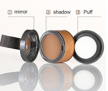 Magical Fluffy Thin Hair Powder Shadow Makeup Concealer Root Cover Up Instant Gray Coverage 4g (02 Coffee)