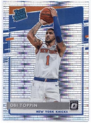 2020-21 Donruss Optic Pulsar Prizm #158 Obi Toppin New York Knicks Rated Rookies NBA Basketball (RC - Rookie Card) NM-MT