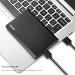 750GB Ultra Disque dur externe portable Slim USB3.0 HDD Stockage compatible pour PC, Bureau, ordinateur portable, MacBook, Chromebook, Xbox One, Xbox 360, PS4 (Noir)