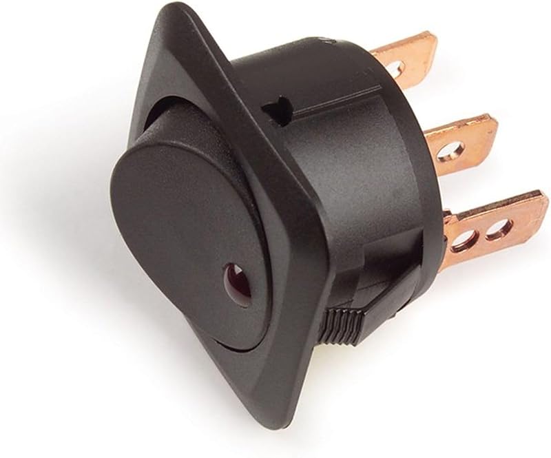 Interruptor tipo Rocker com LED Grote 82-2130 25 A 12 V Vermelho – 1 unidade