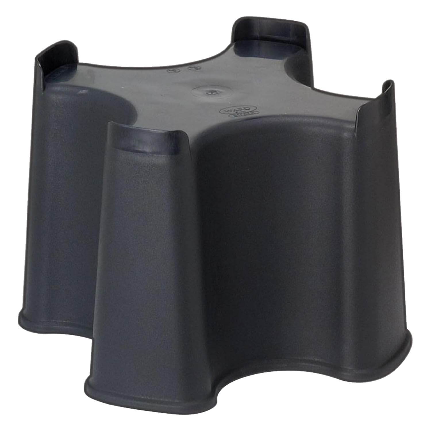 Pluto Packaging Black Small Slimline 100 Litre Water Butt Stand Perfect For Smaller Gardens