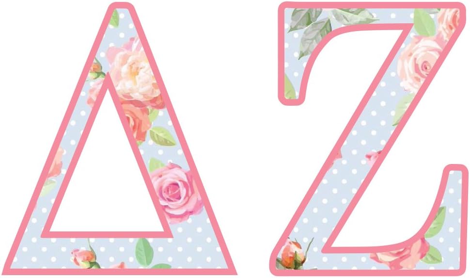 Delta Zeta - Floral Initials Tshirt