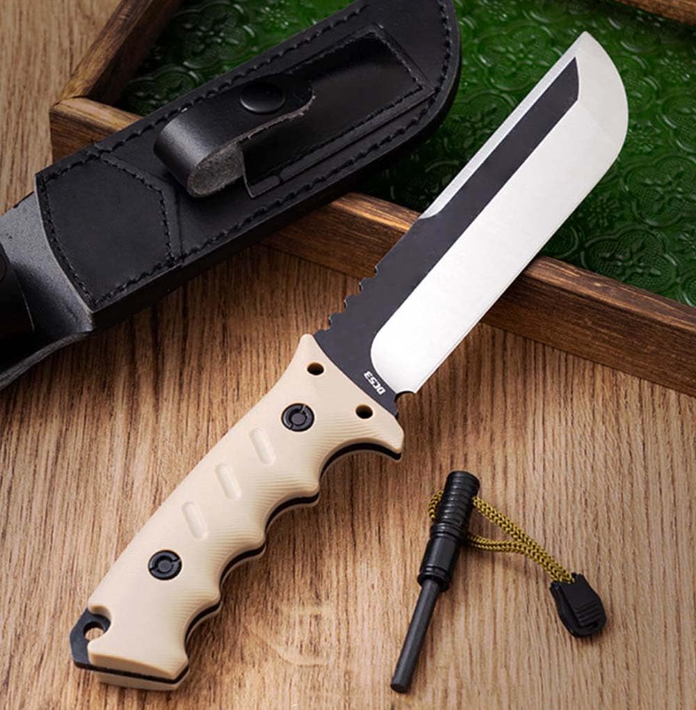 Festes Gegen Full Tang messer Edc Outdoor Jagdmesser Feststehende klinge tanto, gegen Einhandmesser, gerade scharfe stahl messer aus ABS griff, Hohe Härte fixed knife, Gürtelmesser mit Kydex scheide