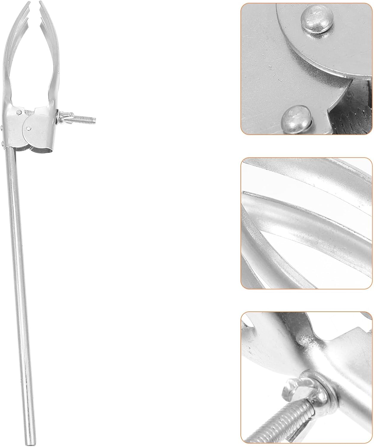 2pcs Universal Lab Flask Clamp Medium Zinc-plated Condensing Tube Clip Beaker Holder for Laboratory Experiment Equipment