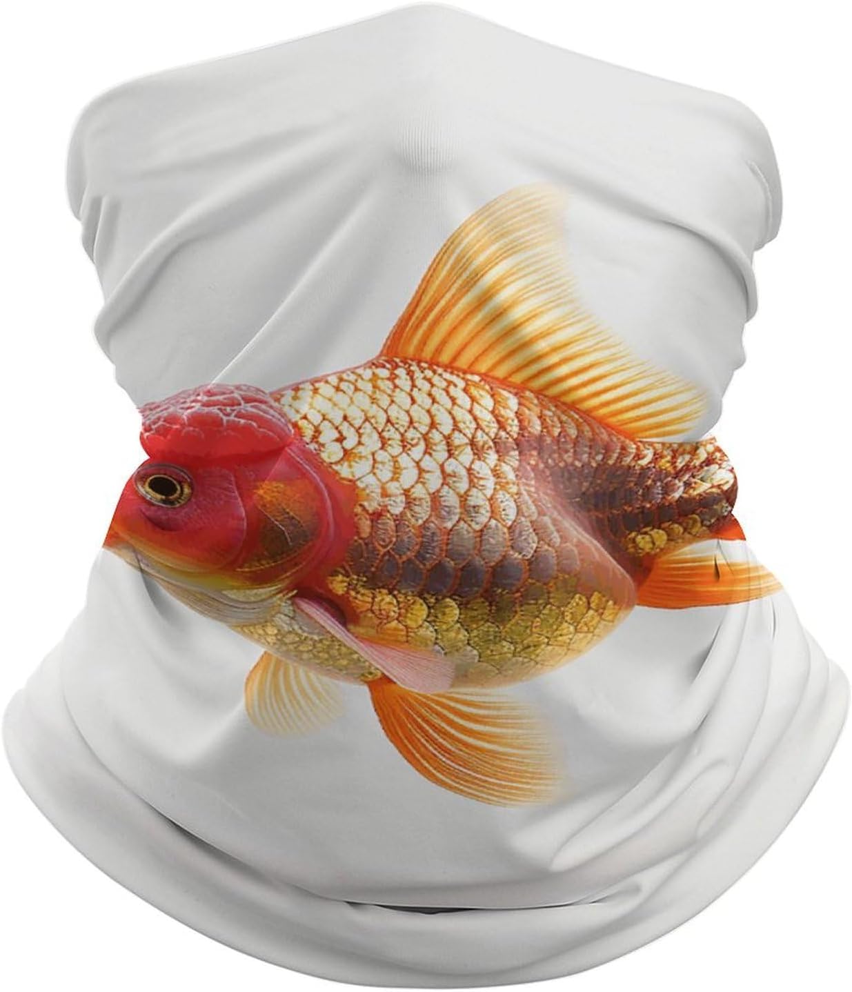 Fish Blowing Bubble Gum Neck Gaiter Face Mask Sun Protection Face Scarf Breathable Windproof Headwear Bandana For Men Women