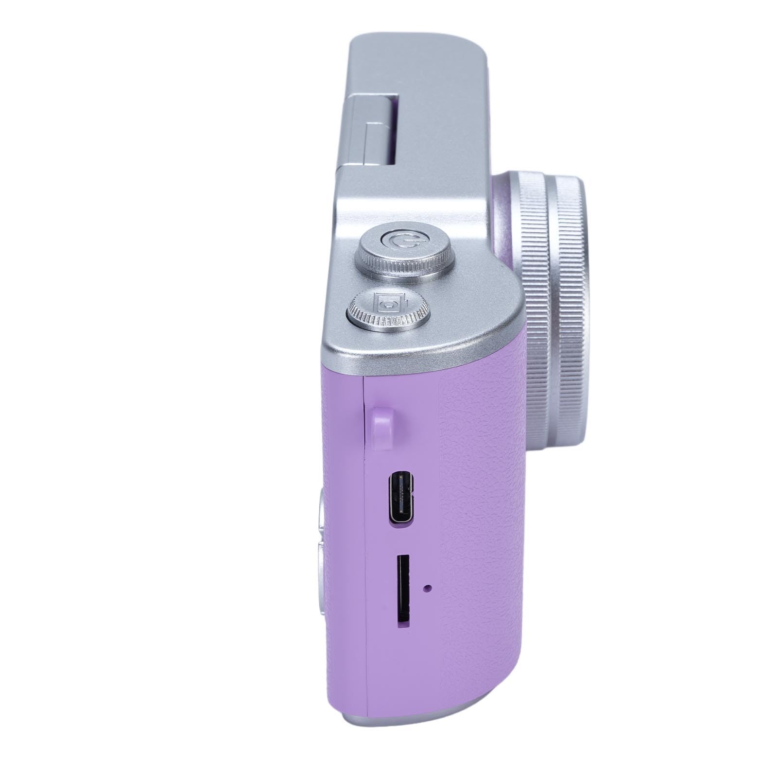 Bewinner 1080P Digital Kamera für die Fotografie, 48MP Vlogging-Kamera mit 2,4 "Flip-Bildschirm, 18x Digital-Zoom-Autofokus Kompakte Reise Kameras für Anfänger (Purple)