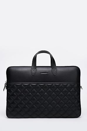 Laptop Briefcase Macbook Air Pro 15&16inch Compatible, Black Natural, IZG2005