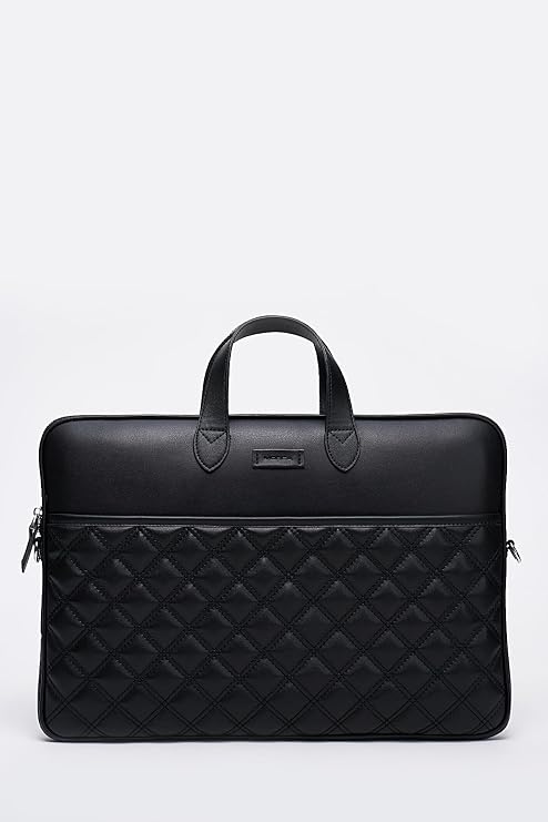 Laptop Briefcase Macbook Air Pro 15&16inch Compatible, Black Natural, IZG2005