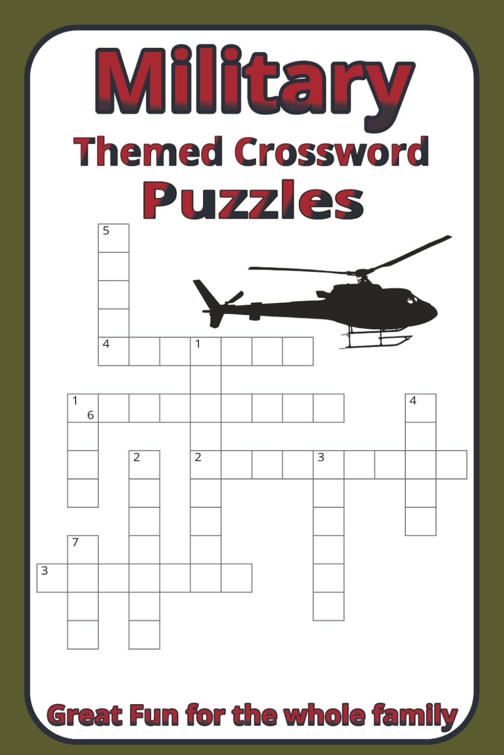 Military Themed Crossword Puzzles: Military branches crossword puzzles | brain games for Seniors, adults and teens | 50+ puzzles | 6x9 Inches | 121 ... or relaxation | Activity designed puzzle book