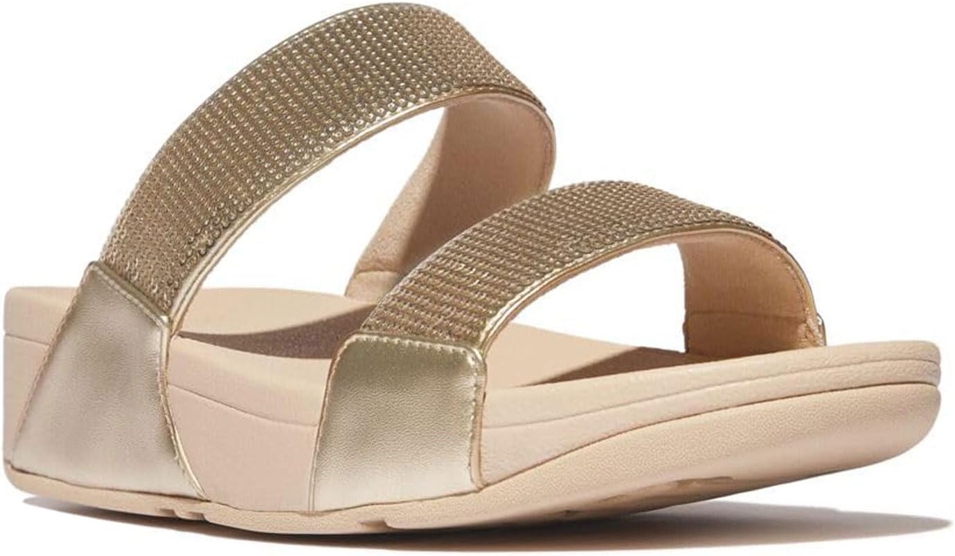 FitFlop Womens Lulu Sequin Slides Wedge Sandal Morocco Ubuy - Main Image
