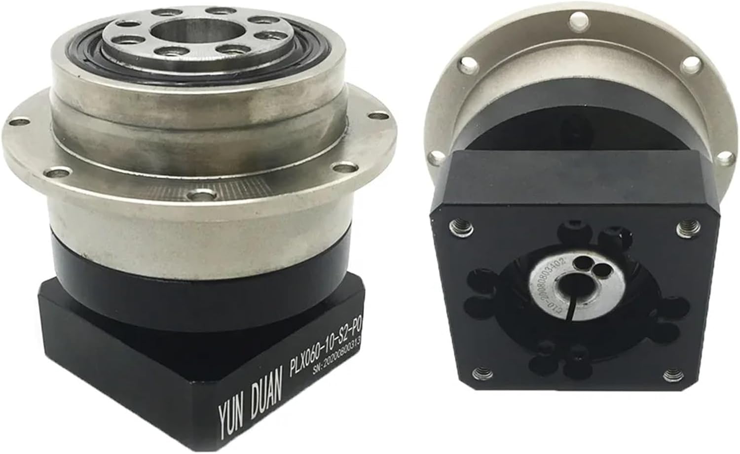 Helical Gear Planetary Gearbox for Nema34 Stepper 80/90mm Servo Motor DC Computerized Numerical Control Round Flange Output Planetary Gearbox Gear 3arcmin(Ratio 70,14mm Input)