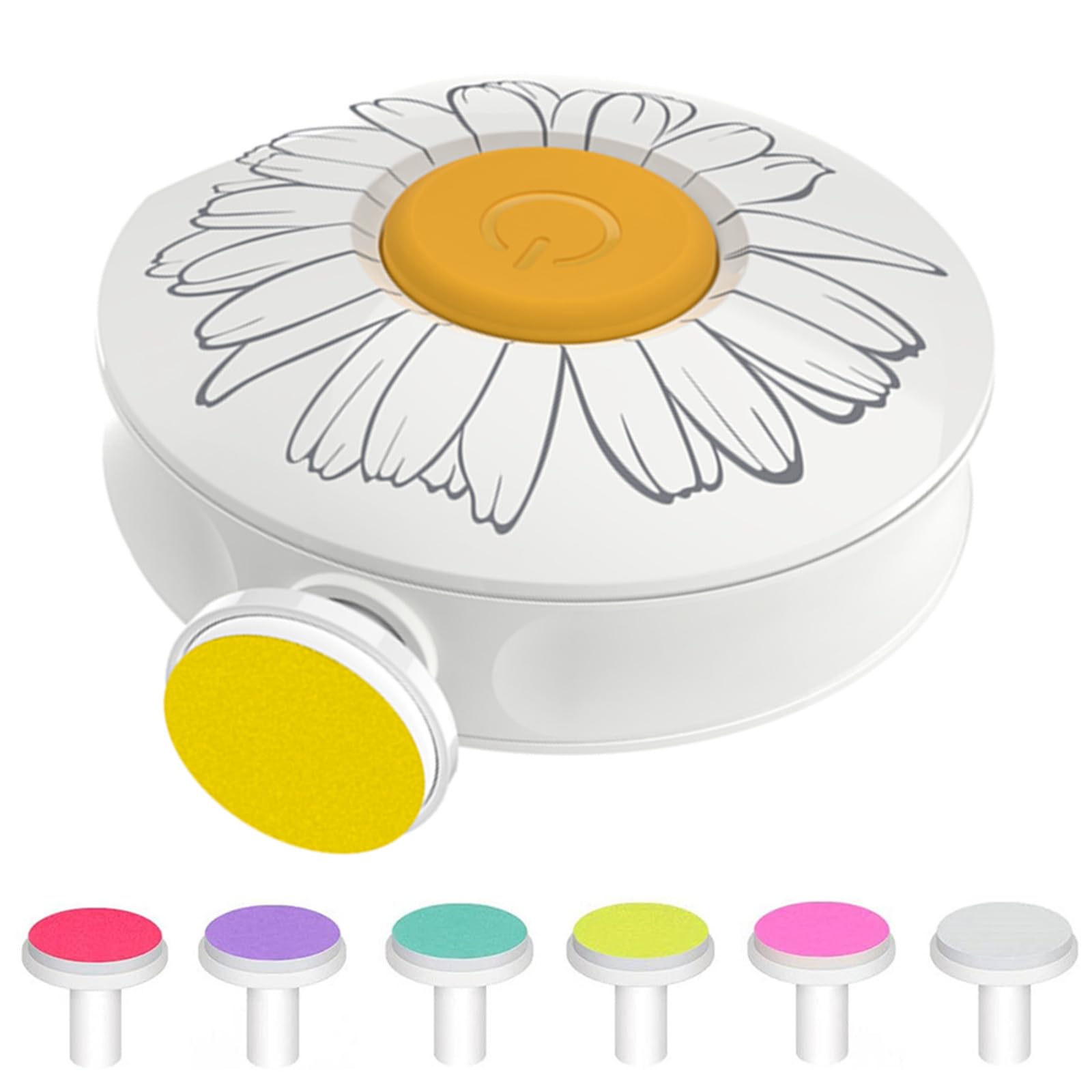 Cortauñas para bebé, cortaúñas eléctrico para bebé, seguro para recién nacidos, niños pequeños, adultos, cuidado de uñas, kit de esmalte de 6 cabezales de molienda, funciona con pilas AAA (pilas no